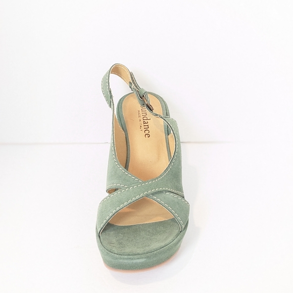 NWOT Sundance suede wedge sandals - Picture 9 of 16